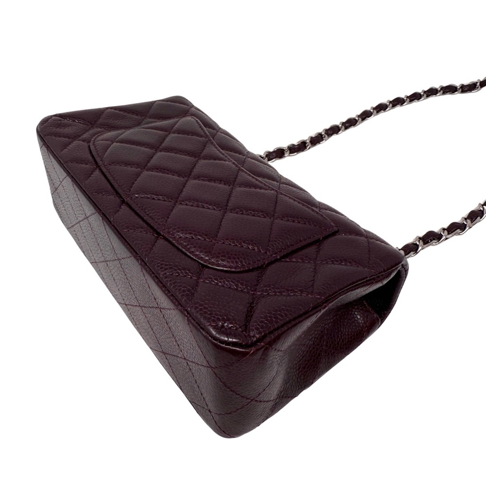 Chanel Caviar Classic Flap Mini Rectangular Burgu… - image 9